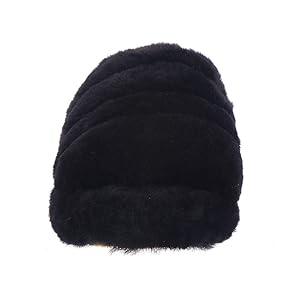 UGG ブラック ファースライドサンダル UGG ブラックファー スライドサンダル